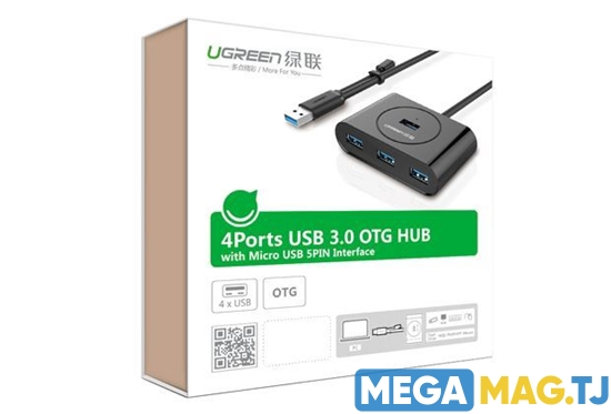 Изображение USB HUB UGREEN 1M USB 3.0