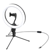 Изображение Кольцевая светодиодная лампа настольная Baseus Live Stream Holder-Table Stand с держателем для смартфона