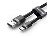 Изображение Кабель USB Baseus cafule Cable USB For Type-C 2A 2M Gray+Black