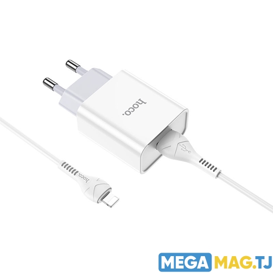 Изображение Зарядное устройство Hoco C81A Asombroso EU с кабелем Lightning (для iPhone)
