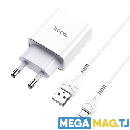 Изображение Зарядное устройство Hoco C81A Asombroso EU с кабелем Micro USB