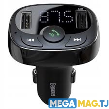 Изображение Автомобильная зарядка Baseus T typed Bluetooth MP3 charger with car holder