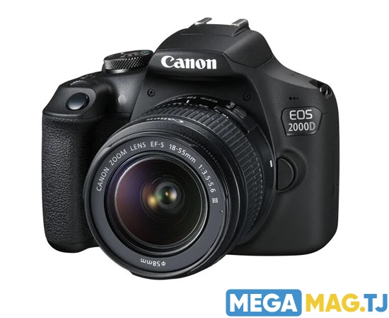 Изображение Фотоаппарат Canon EOS 2000D Kit черный EF-S 18-55mm f/3.5-5.6 III
